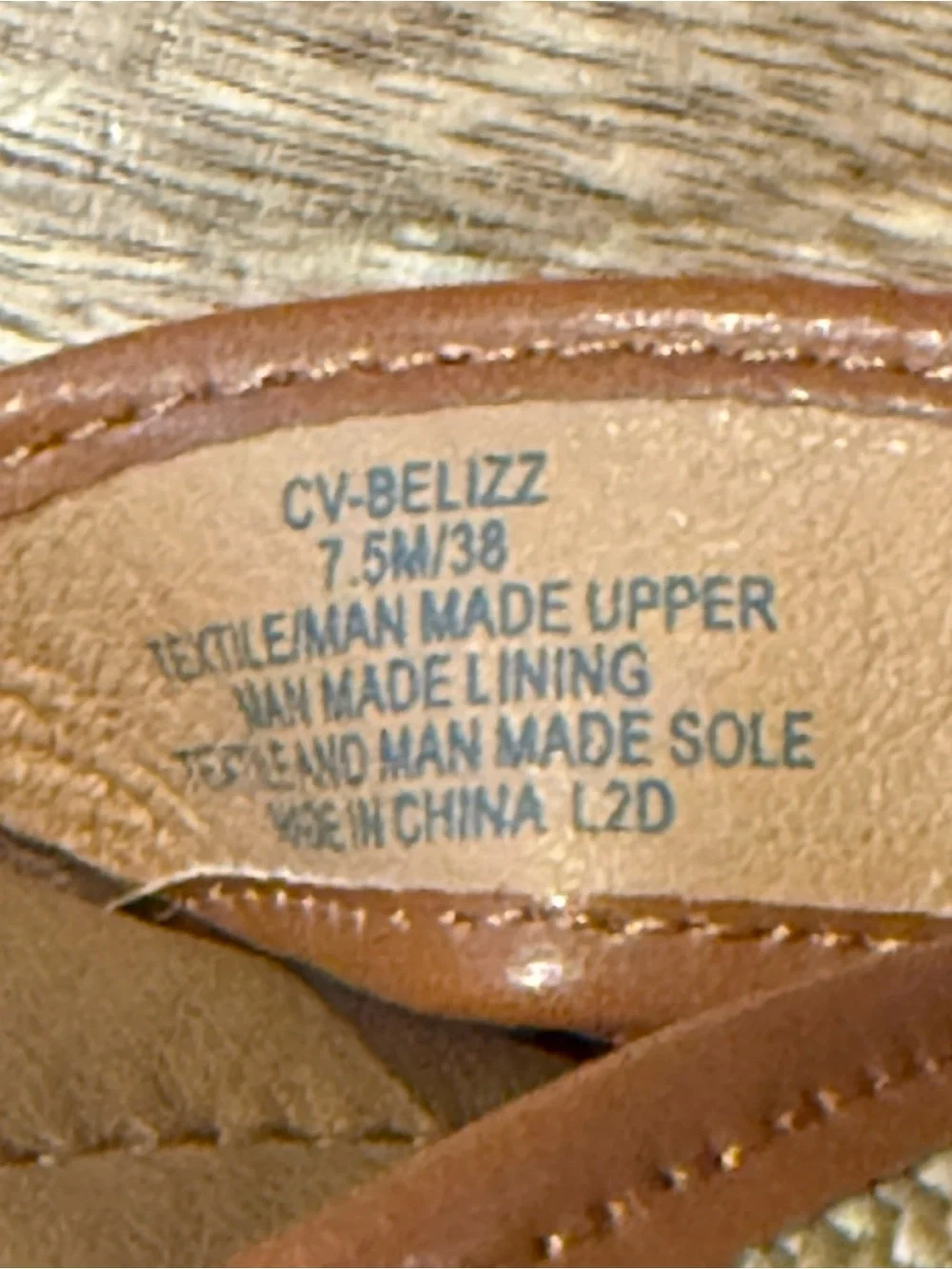Crown Vintage Belizz Woven Slide Sandals Tan Brown Size 7.5